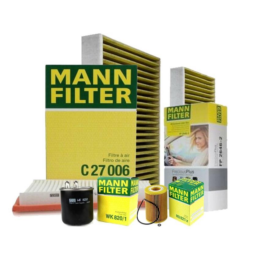 Mercedes Air / Cabin Air / Fuel / Engine Oil Filter Kit 164830021864 - MANN-FILTER 3726628KIT